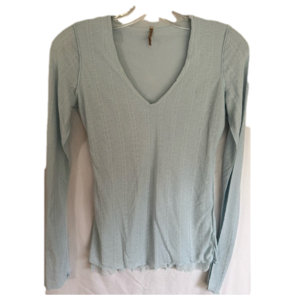 Pete blue long sleeve top